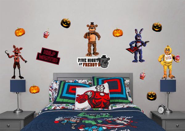 Five Nights At Freddy's Characters Set Wall Sticker Decal Home Decor Art FS