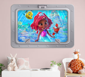 Ariel Disney Junior Princess Wall Decal Wall Sticker Kids Room Wall Art AR11