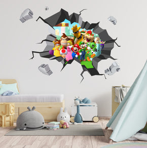 Super Mario Bros 3D Explosion Wall Sticker Decal Decor Art Mural SMR48