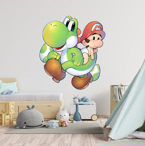 Yoshi's Island Wall Decal Wall Sticker Kids Room Art Super Mario SMR44