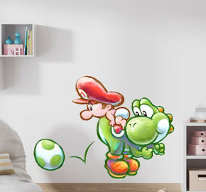 Yoshi's Island Wall Decal Wall Sticker Kids Room Art Super Mario SMR45