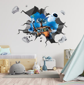 WALL-E 3D Explosion Wall Sticker Decal Decor Art Mural Removable MMS29