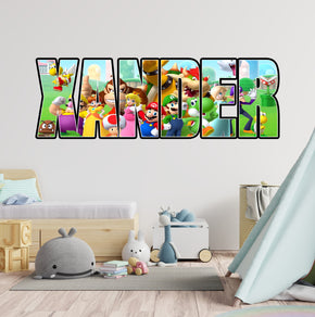 Super Mario Bros Wall Sticker Decal Personalized Custom Decor Art SMR49