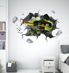 Lego Ninjago 3D Explosion Effect Wall Sticker Decal Home Decor Mural Art LG06