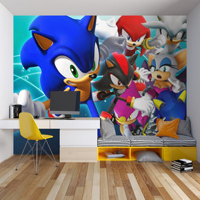 Sonic The Hedgehog Self-Adhesive Wallpaper Mural Home Wall Art Decor WP56