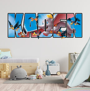 Dumbo Disney Personalized Name Wall Sticker Removable Decal Custom Decor Art MDB02