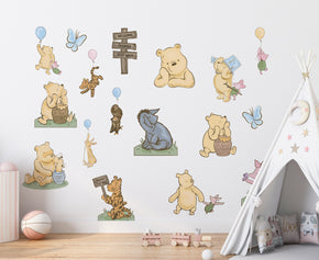 Classic Winnie The Pooh Set Wall Sticker Decal Kids Decor Art Kids Girls WTP22