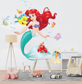 Ariel Disney Princess Wall Decal Wall Sticker Kids Room Wall Art AR13