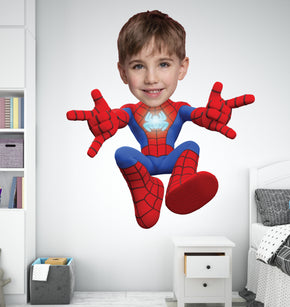 Personalized FACE Spidey And His Amazing Friends 3D Wall Sticker Decal Art SP34