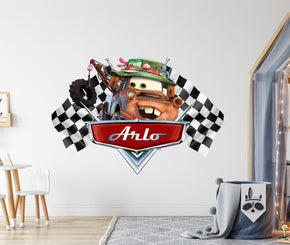 Disney Cars Tow Mater Personalized Name Wall Sticker Removable Decal Custom CMO14