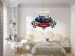 Disney Cars Jackson Storm Personalized Name Wall Sticker Removable Decal Custom CMO08