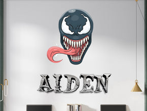 Venom Spiderman Personalized Name Wall Sticker Removable Decal Custom AVG22