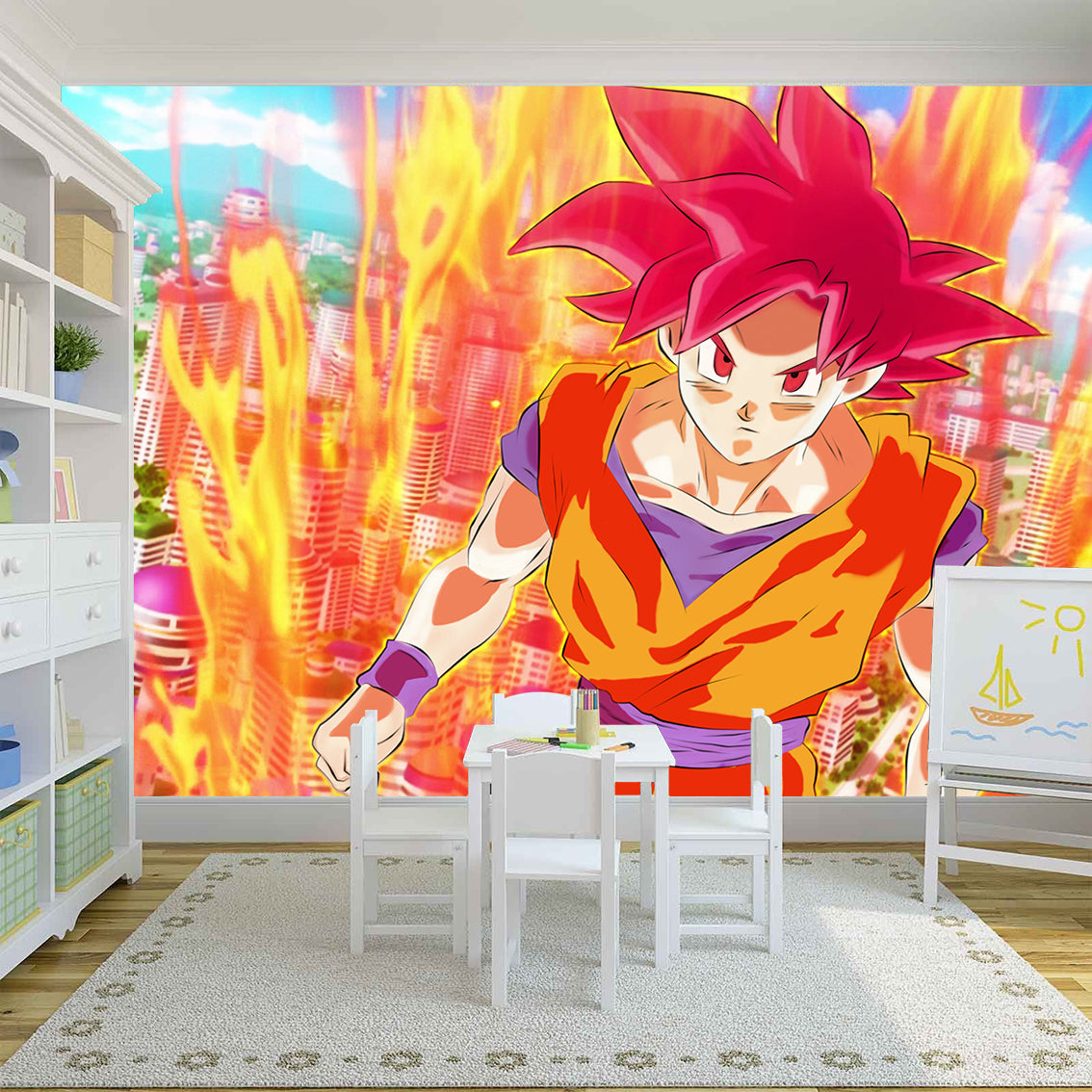 Photo Wallpaper Dragon Ball Super Shapes Goku Official Product, Various  Sizes, Photo Wallpaper for Walls, Original Product, Home Decoration