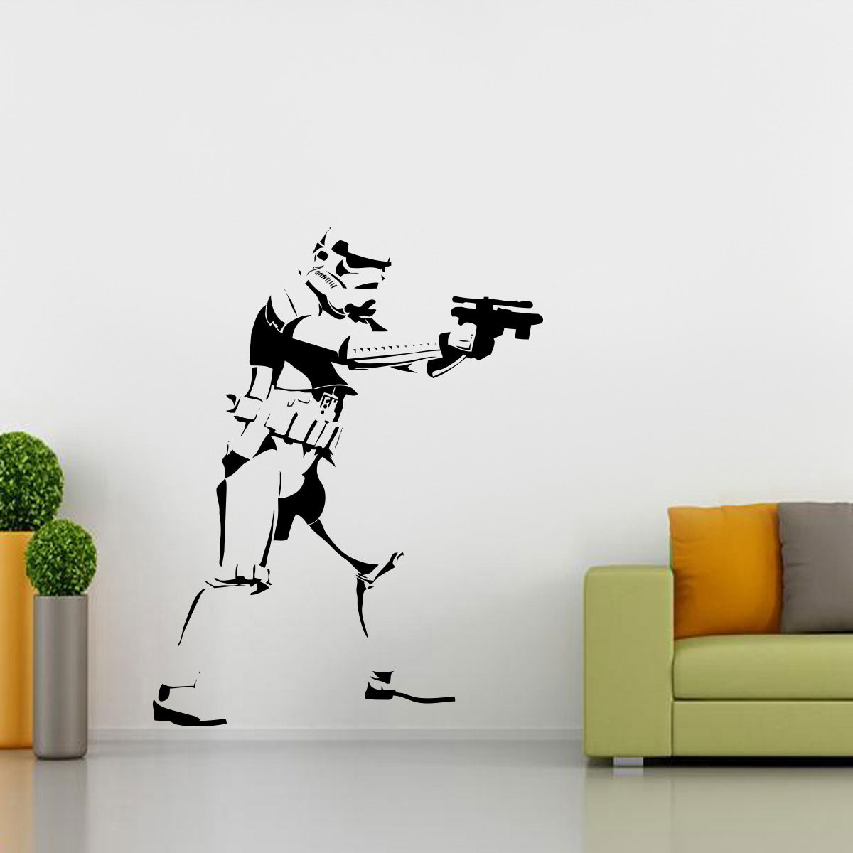 Stormtrooper Star Wars Wall Sticker Silhouette ST168 Decal Stencil
