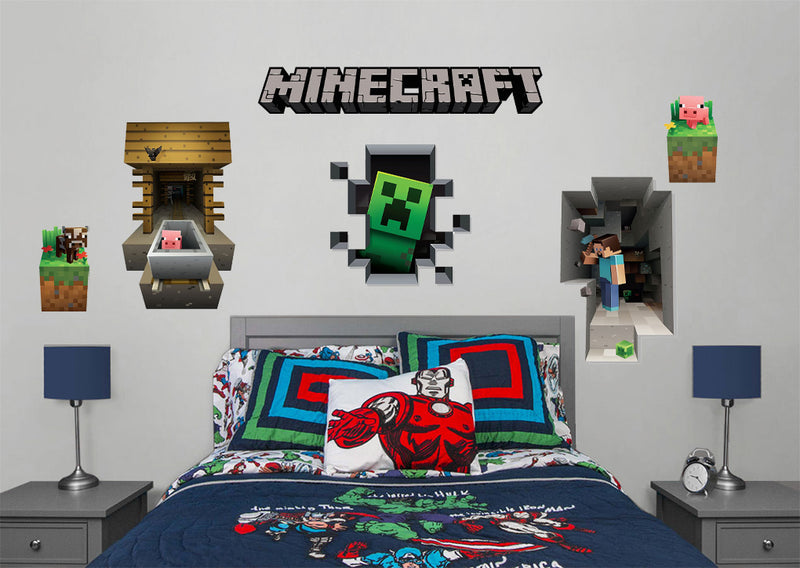 Minecraft Set Wall Sticker Decal WC357 - Decalz.co