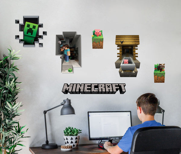 Minecraft Set Wall Sticker Decal WC357 - Decalz.co