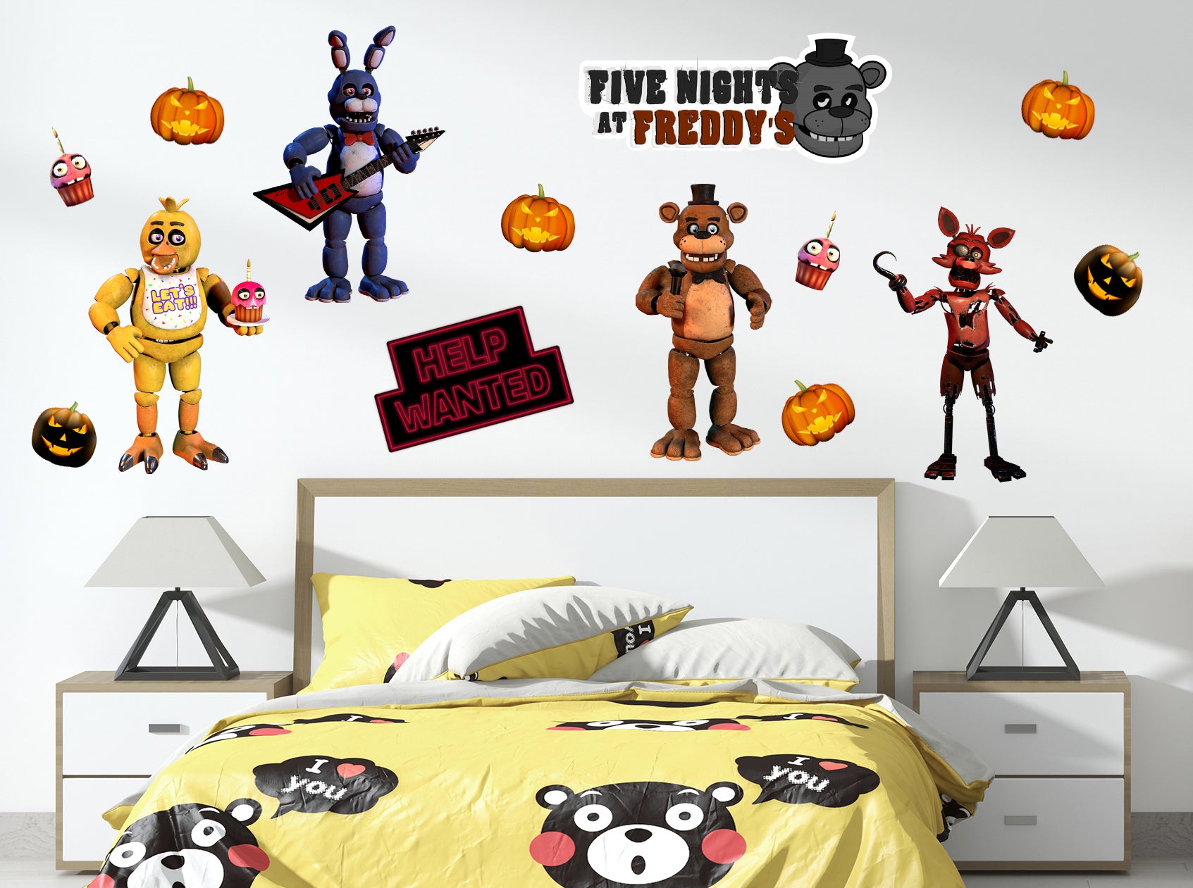 Five Nights At Freddy's Cartoon Freddy Sticker Bumper Decal - ''SIZES